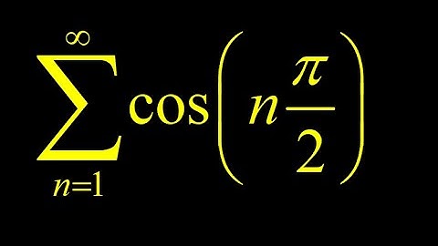 Partial sums of cos(n*pi/2).  Sequence of partial sums convergence.