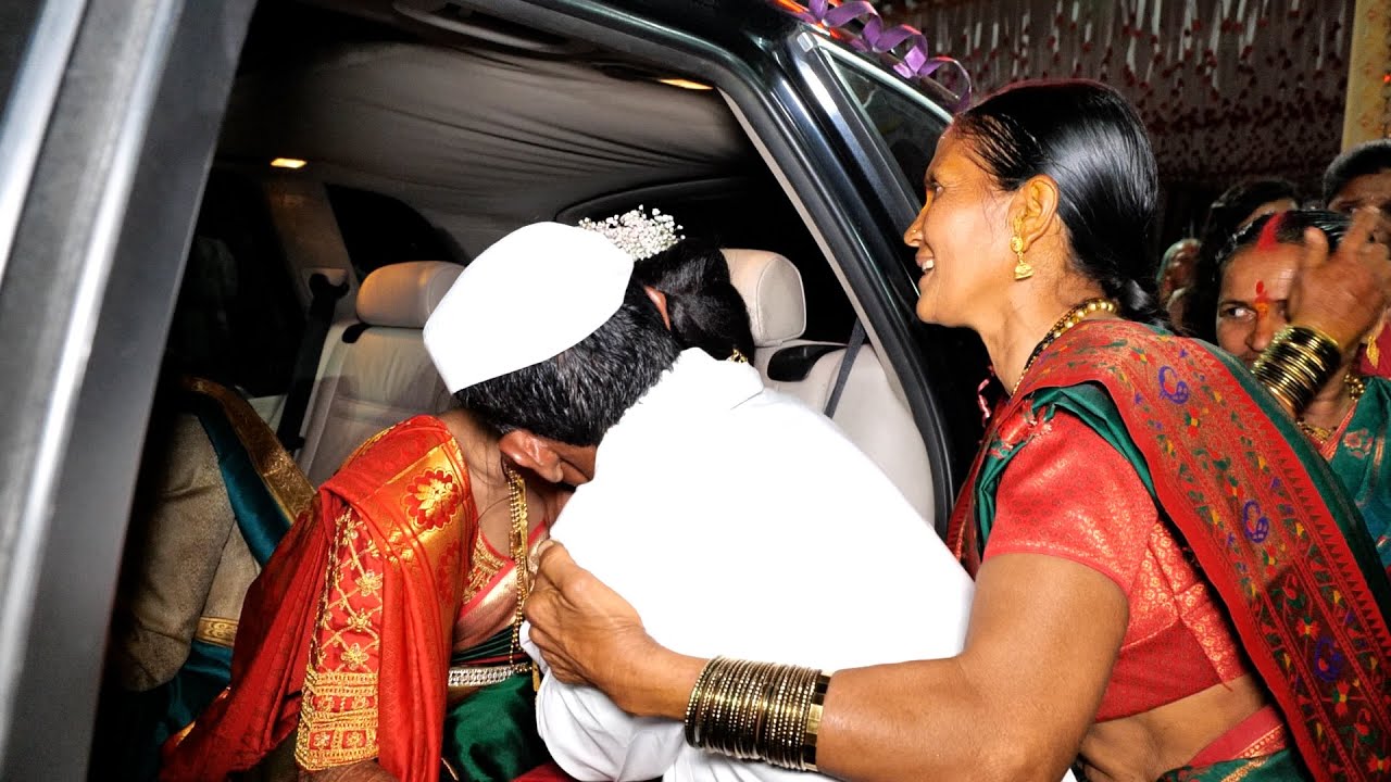 😭लेक सासरी निघाल्यावर बाबा खुप रडतात😢😭🥹 