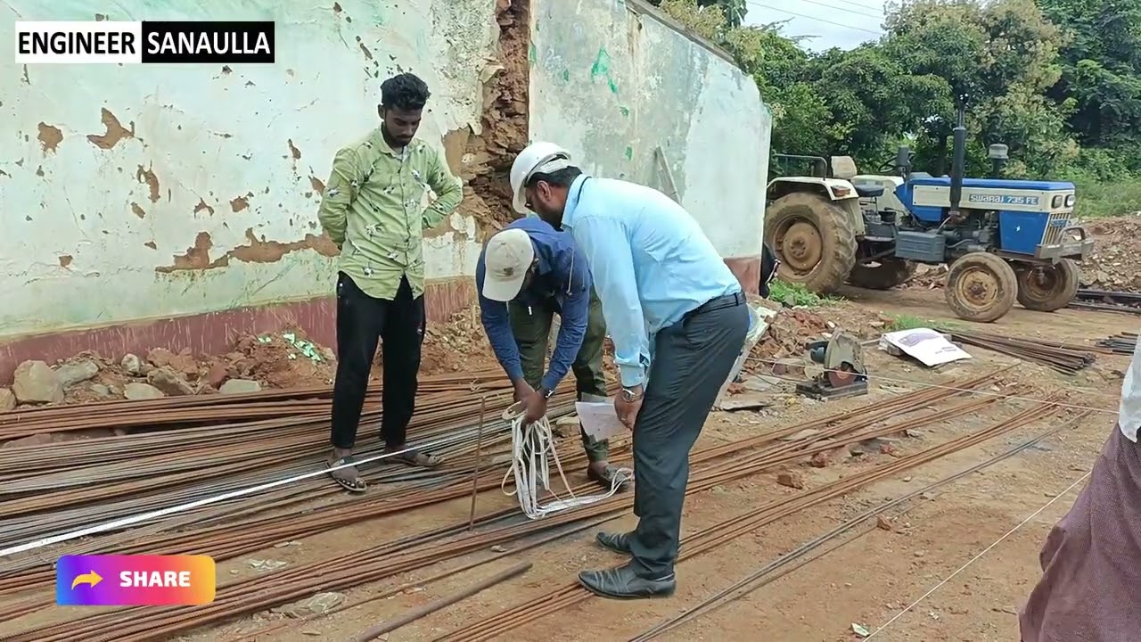 Foundation Marking of a house 700 Sqft in Karnataka  | New site Marking