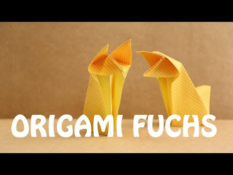 Origami Fuchs Falten Anleitung Talude Youtube