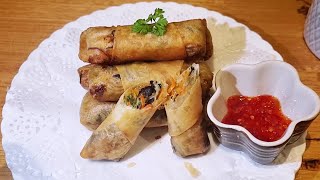 炸素春卷- Vegetable Spring Rolls