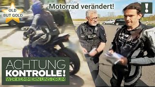 ÄRGERLICH! 🙄 Umbauten am Motorrad mit 106 PS nicht abgenommen! | Old But Gold | Achtung Kontrolle