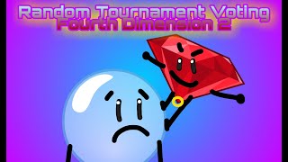 Random Tournament Voting Fourth Dimension 2