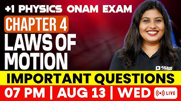 Plus One Physics Onam Exam | Laws Of Motion | Important Questions | Exam Winner