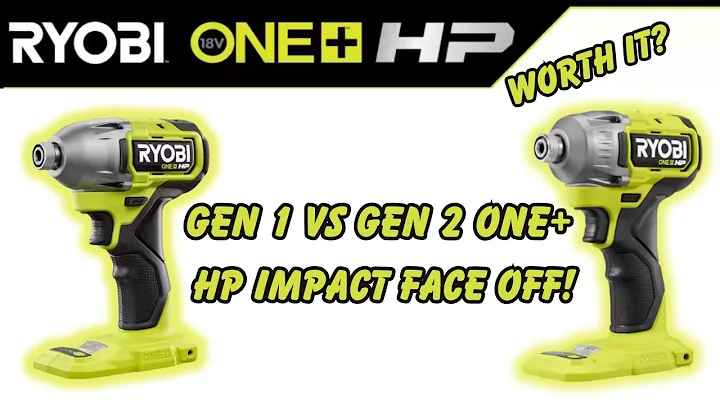 Ryobi ONE+ HP Impact Driver Gen 2 vs Gen 1 Comparison Test, Worth the upgrade? #diy #homedepot #hope