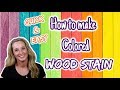 COLORED WOOD Stain HACK!!! How to make COLORED WOOD STAIN