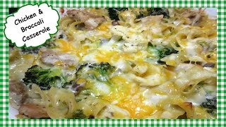 This is an easy and delicious chicken broccoli noodle casserole. a
great family budget meal. using thighs, creamed soups, noodles, spices
lot...