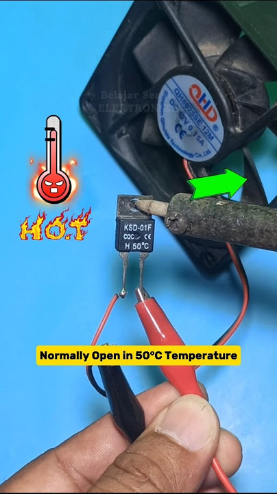 KSD-01F H 50°C Normally Open (NO) Bimetal Thermostat #shorts #diy #electronic #automobile #creative