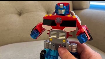 Transformers Playskool Heroes Rescue Bots Optimus Prime, 4.5-Inch Action Figure, Kids Converting 