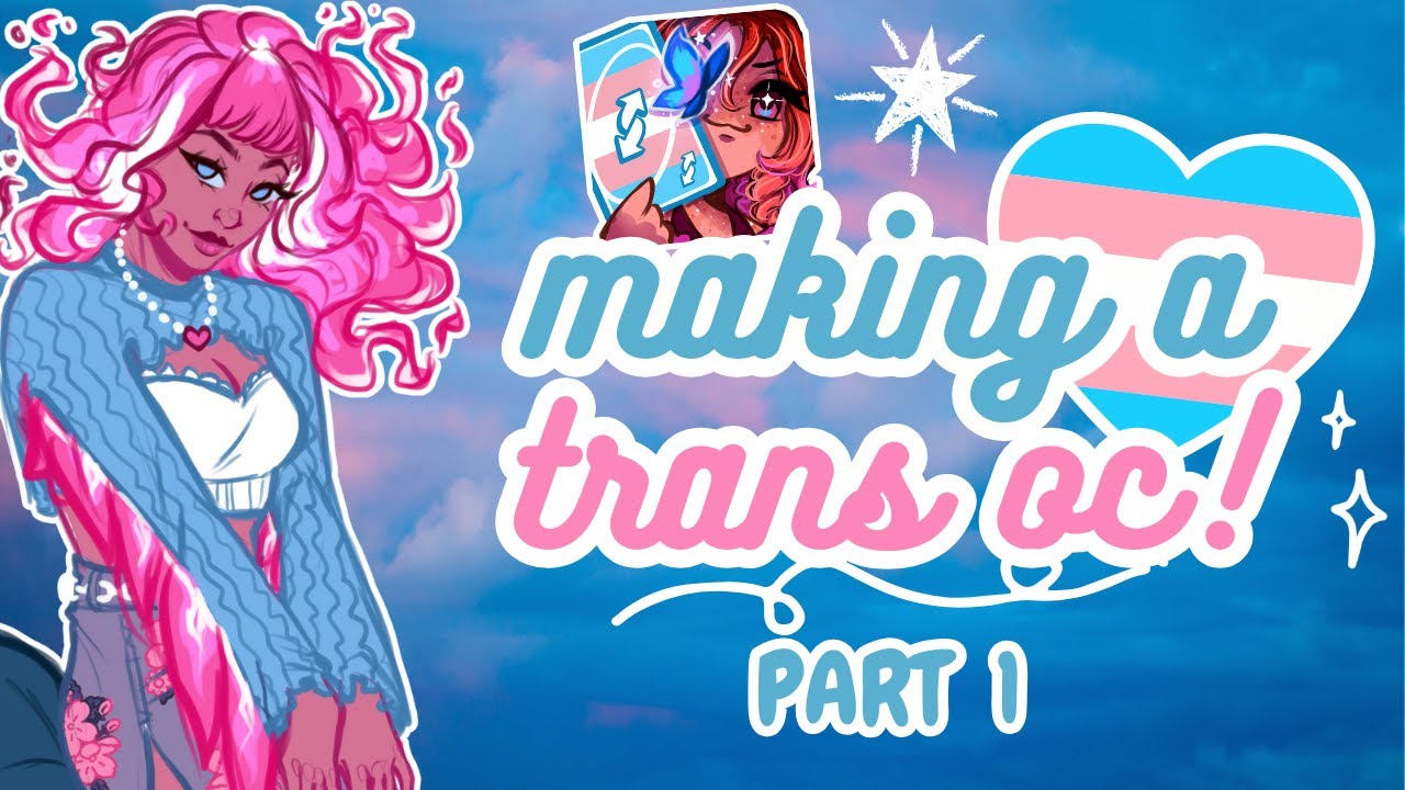 Turning the Trans Flag into a Magical Gamer Girlie [Part 1] °｡ Queer OC ...