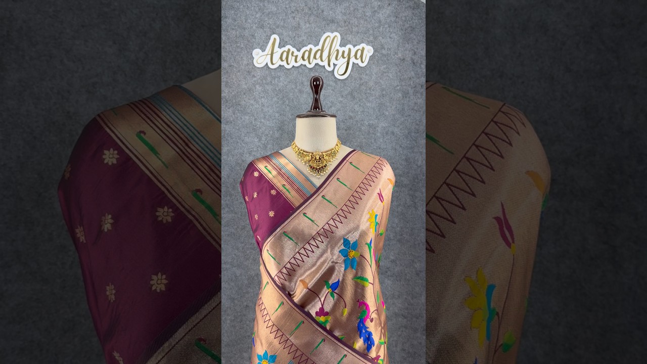 All Over Jaal Weaving Brocket Paithani Soft Silk Saree