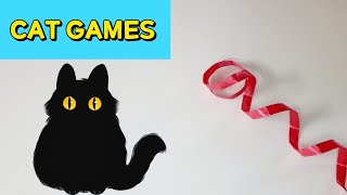 Video for Cats  3Hours 고양이가 좋아하는 영상 | 레드 리본끈 놀이 | CAT TV | CAT GAMES | GAME FOR CATS