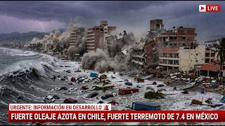 🔴¡IMPACTANTE! SE SALE EL MAR EN CHILE COMO UN TSUNAMI, MOMENTO EXACTO DEL TERREMOTO DE 7.4 EN MÉXICO