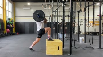 Hang Power Clean to Box Step Up