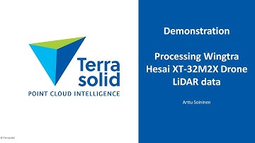 Processing Wingtra Hesai XT-32M2X Drone LiDAR Data using TerraScan Wizard