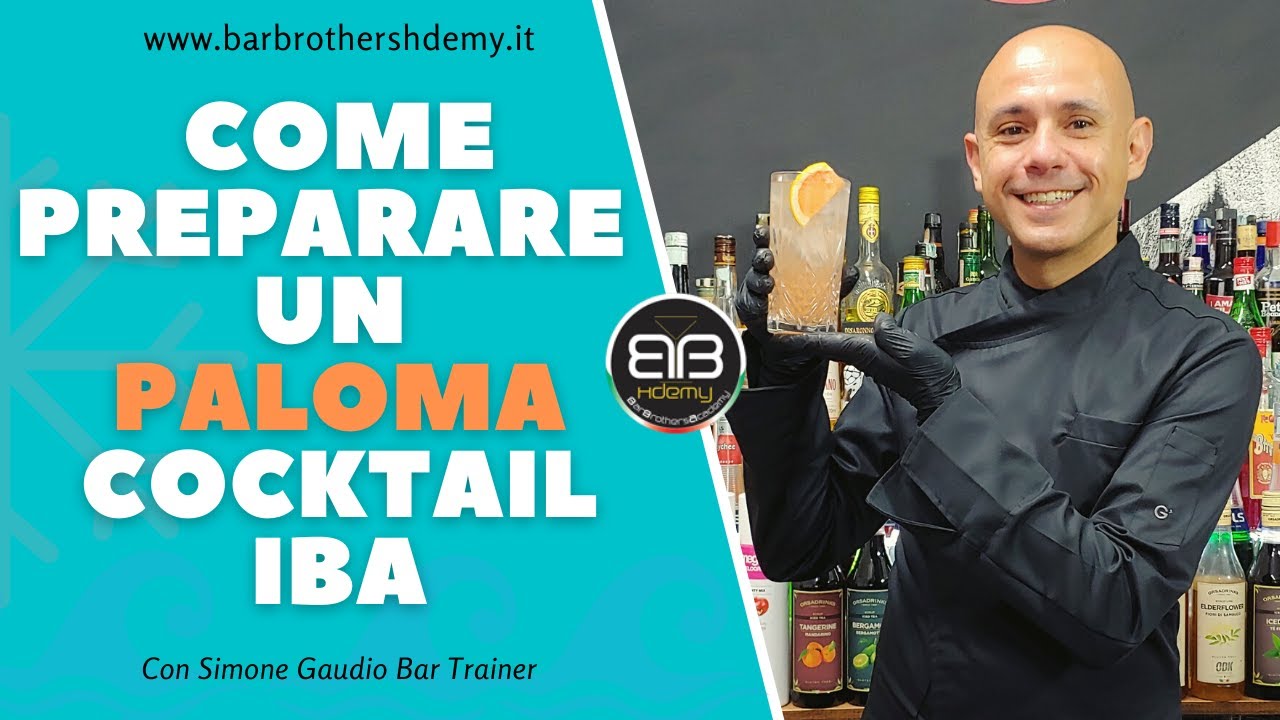 🍊 Come preparare CORRETTAMENTE il Paloma Cocktail IBA, ingredienti e dosi
