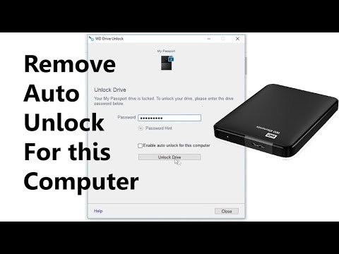 remove wd unlocker password