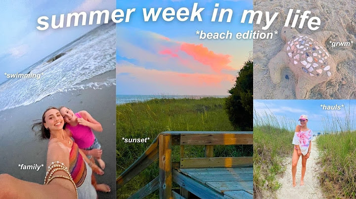 summer week in my life vlog 🪸🌊 *beach, sunset, tanning, shopping, hauls*