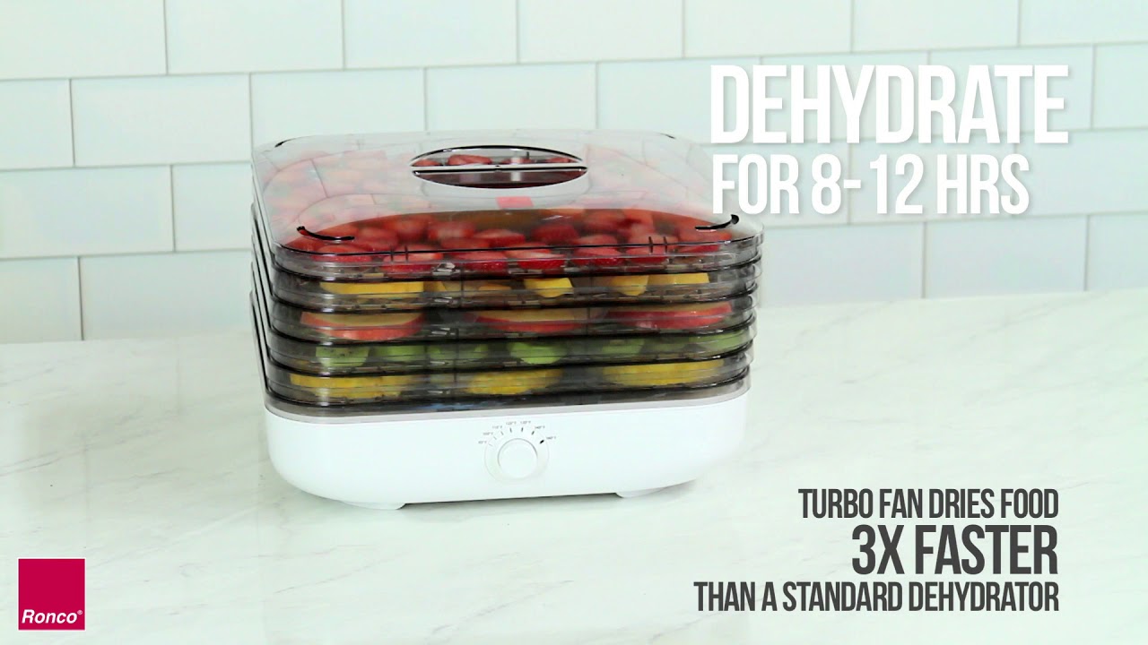 Ronco Turbo Food Dehydrator - Healthy, Homemade Snacks - YouTube