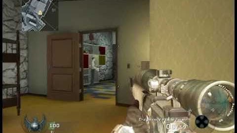 Quickscoping with the Dragunov on Black Ops