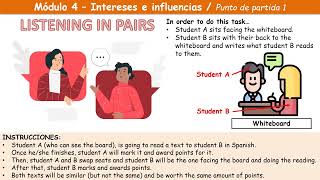 GCSE Spanish - Module 4 (Intereses e influencias) - Lesson for Punto de Partida 1