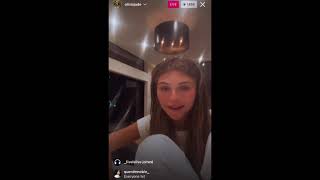 OLIVIA JADE  accidentally reads out troll comments about COLLEGE and SEPHORA on IG live 5/24/21