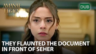 Seher saw the secret document  | Amanat (Legacy) - Episode 130 | Urdu Dubbed