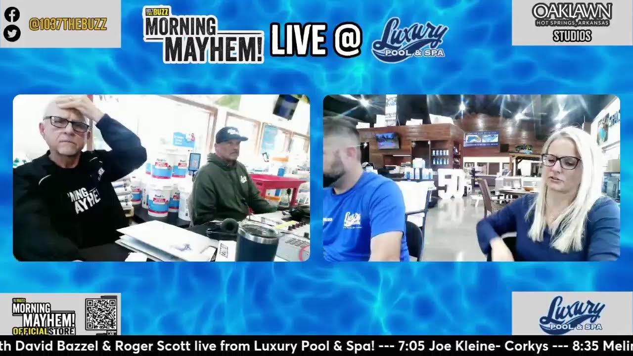 Morning Mayhem with David Bazzel and Roger Scott is LIVE from Luxury ...