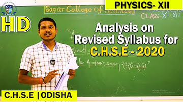 CHSE New Syllabus 2020 | Revised Syllabus for session 2020-21 | Physics  New Syllabus