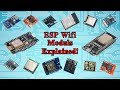 ESP Wifi Modules Explained! | ESP32 | ESP8266-12E | ESP-07 | ESP-01 | IOT Project | ESP tutorial