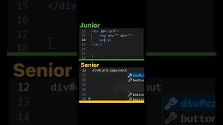 Junior Vs Senior Frontend developer 💻 #programming#javascript#html#coding #css#html5#webdevelopment screenshot 1