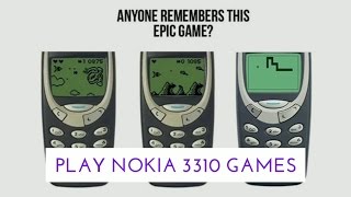 Play Nokia 3310 Classic Games On Any Android !!