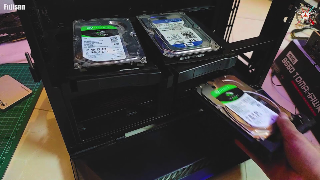 Hard drive installation on a Lancool 2