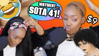 PT. 41!! Slay Or Throw Away | Trying Out SUPER Cheap AMAZON Wigs!!? | MARY K. BELLA