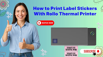How to Print Label Stickers With Rollo Thermal Printer? (Tutorial!) #howto #print #label #sticker