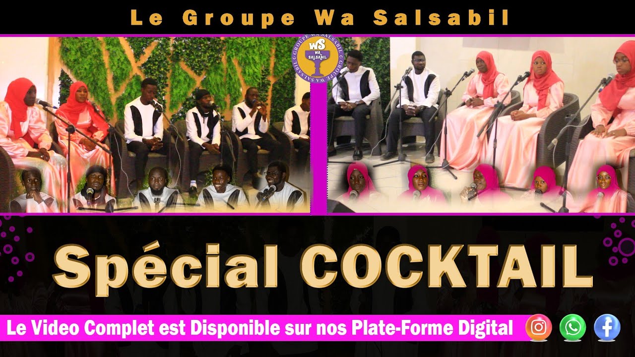 SPÉCIAL COCKTAIL avec le Groupe Wa Salsabil - Admirez la belle prestation