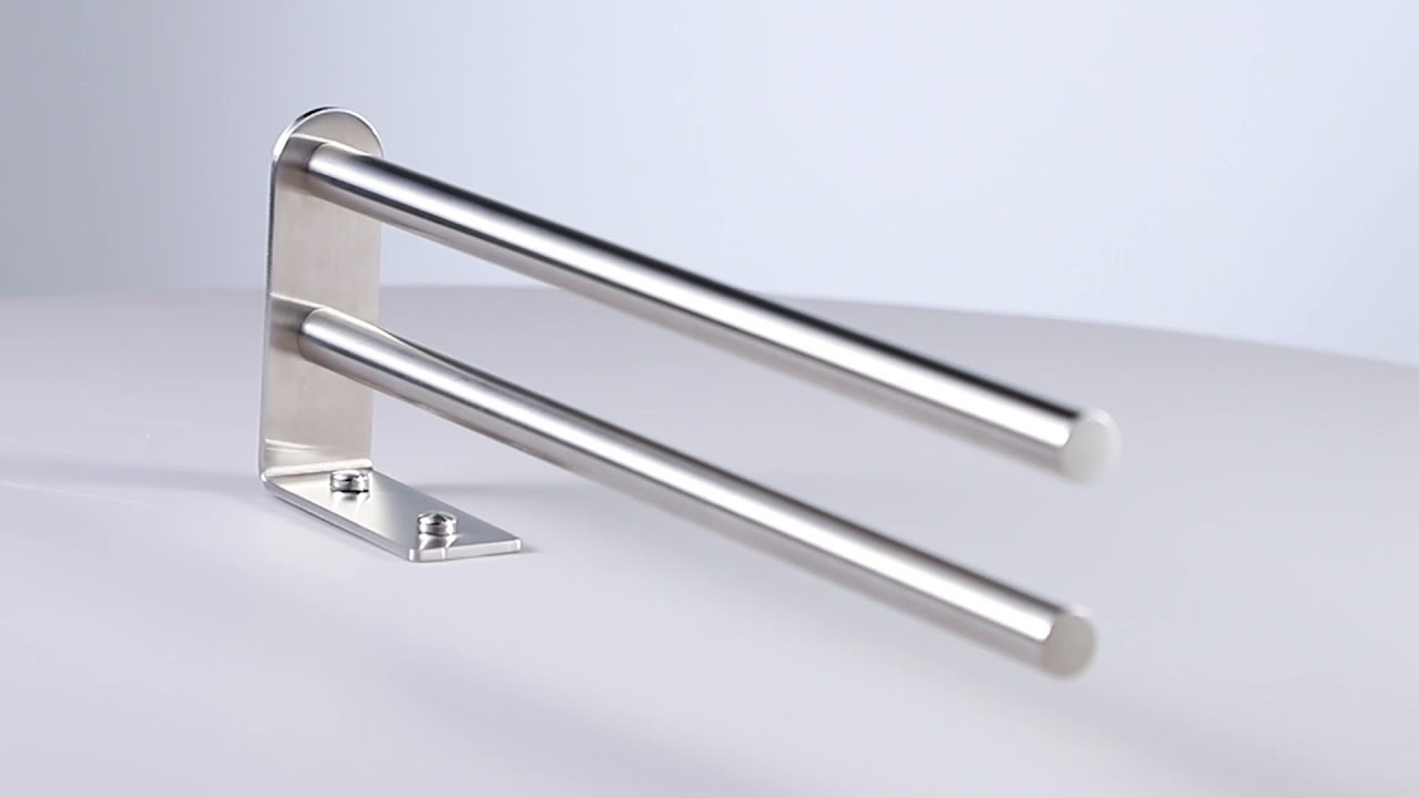 YIGII Double Stainless Steel Towel Rail Towel Holder KH008-2