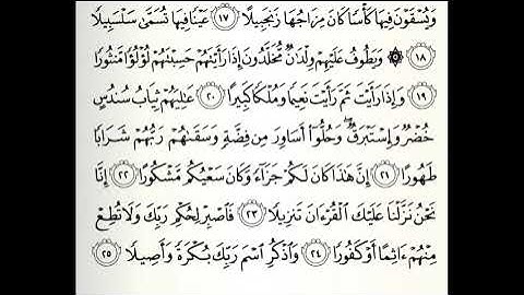 تلاوات مختارة سورة الإنسان القارئ علي جريد العنزي