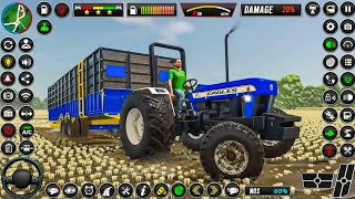Offroad Tractor Trolley Transport Simulator - Farming Heavy Transporter Driving - Android Gameplay screenshot 4