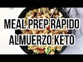 🍗🥒 QUICK AND EASY KETO MEAL PREP | PREPARACIÓN RÁPIDA DE ALMUERZO KETO | Manu Echeverri