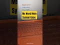 Ms Word Mein Symbol Kaise Banate Hain!!#shorts #viral #bhagattechs
