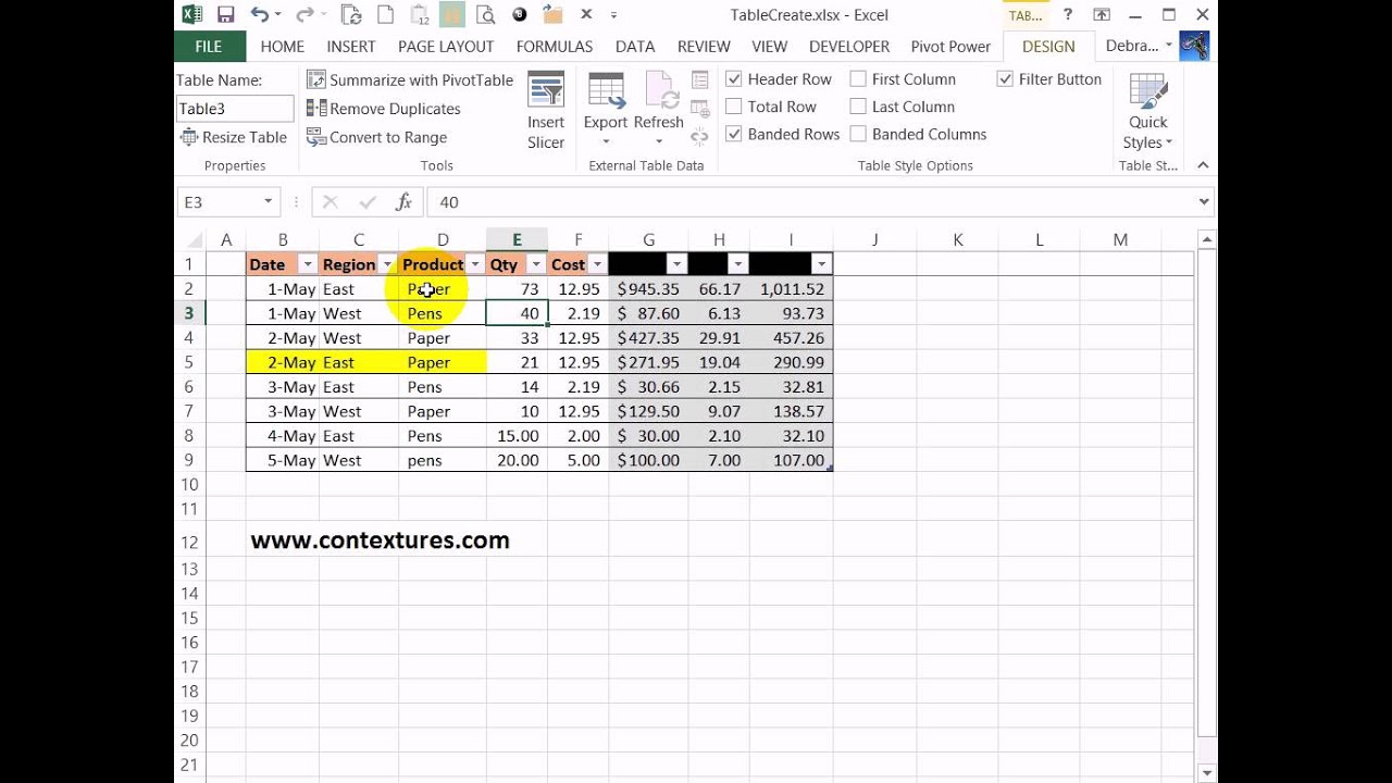 Create A Table Not A Chart In Excel - Chart Walls