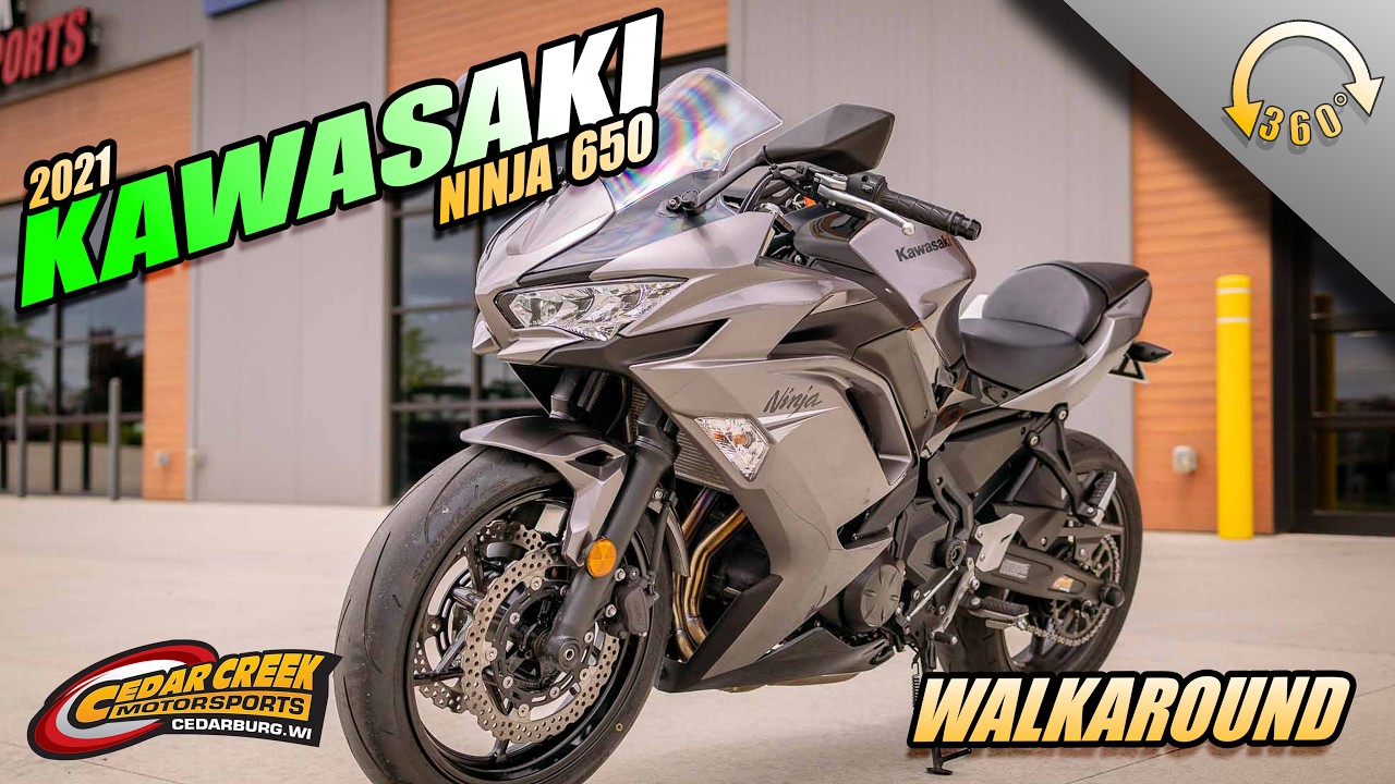 Walkaround | 2021 Kawasaki Ninja® 650 Metallic Graphite Gray