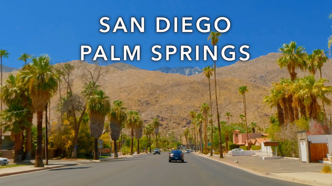 San Diego to Palm Springs - Complete Drive | 3 Hours of Southern California Scenery | 4K 60FPS