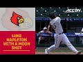 Louisville&#39;s Luke Napleton With A Moon Shot In The 9th