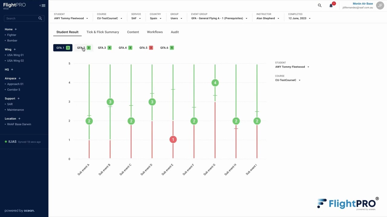 FlightPRO Web - Student Results
