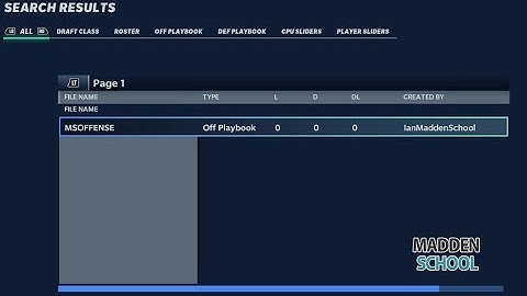 Madden 21 Custom Playbooks From Madden School On PS4 and XBOX One
