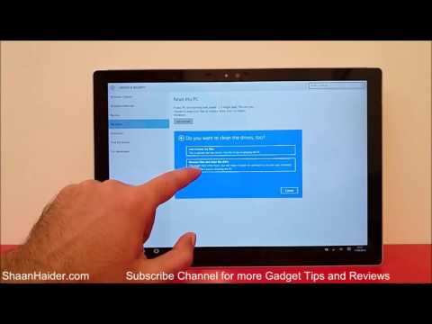 How to Hard Reset or Factory Reset the Microsoft Surface Pro 4