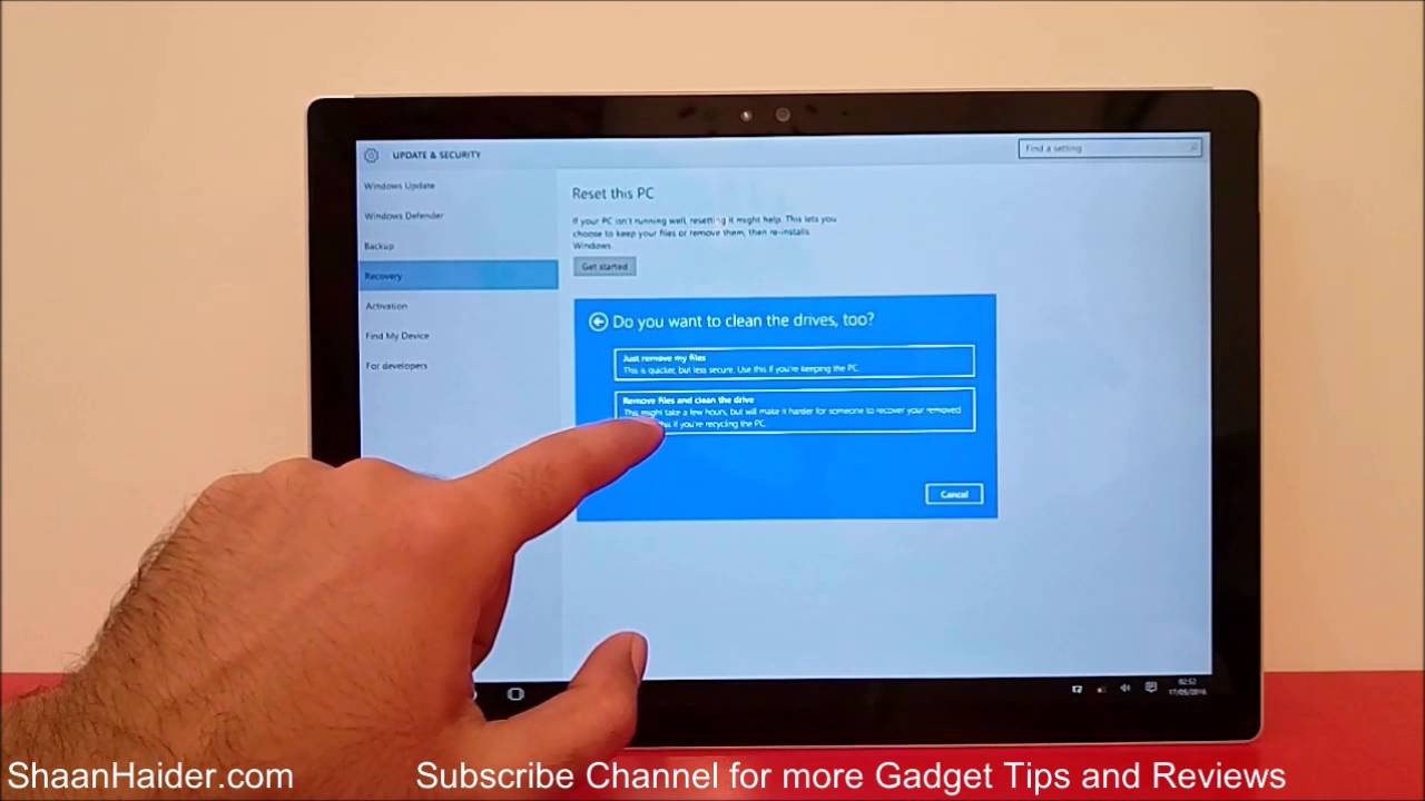 How to Hard Reset or Factory Reset the Microsoft Surface Pro 28