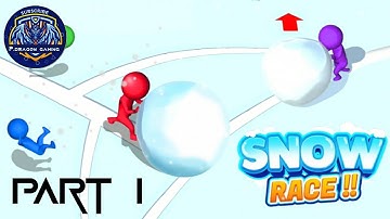 Snow race — Gameplay walkthrough || Level 1 – 4 || Part 1